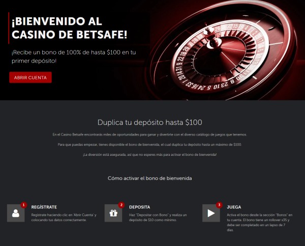 betsafe casino bono de bienvenida