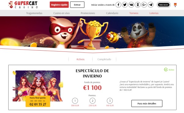 supercat casino torneos