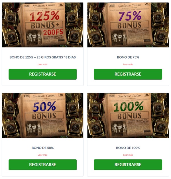 syndicate casino bonos